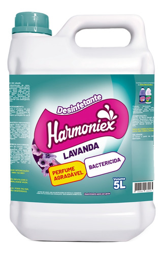 Desinfetante Aroma De Lavanda Harmoniex - 5 Litros