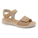 Sandália Papete Feminina Comfortflex Velcro