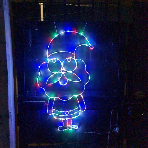 Figuras Navideñas De Alambron Con Luz Led Santa Funny Oferta