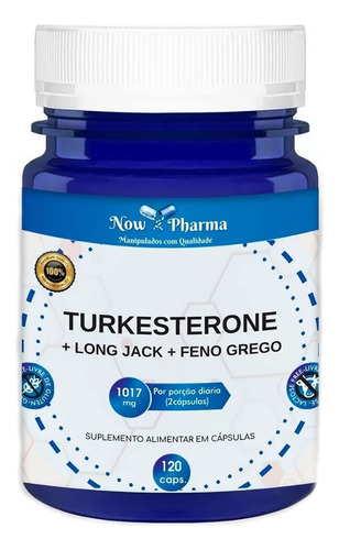 Turkesterone Long Jack Feno Grego - 120 Caps 500mg Promoção