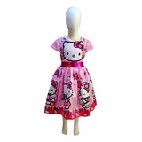 Vestido Kitty Niñas Algodón Estampado 