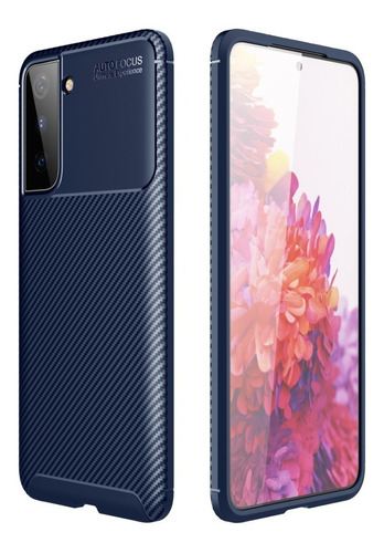 Case Carcasa Para Samsung S10 S20 S21 Note + / Fibra Carbono