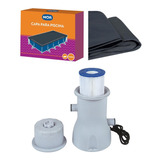 Kit Capa + Filtro 3.600l/h Para Piscina Premium 7600 Litros