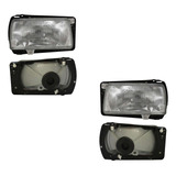 Par Faros Jetta A2 1991-1992 Rayado Vidrio Opt