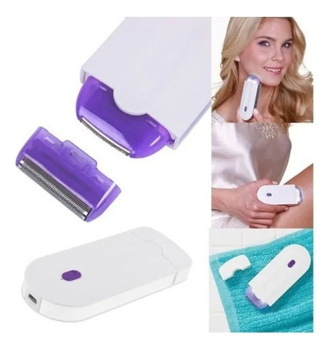 Micro Leser Depilador Corporal Feminin C/ Bateria Carregável Cor Violeta 110v/220v