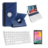 Capa/teclado/pel Para Galaxy Tab A8 Sm X200/x205 10,5 Azul