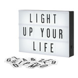 Lámpara Tablero De Cine Mensajes Letreros Caja De Luz Led A4