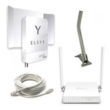 Kit Elsys Amplimax , Router 4g Con Wifi, Mástil Y Cable 20m