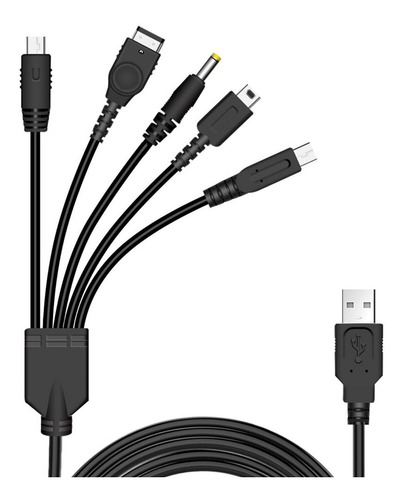 Multi Cable 5 En 1 Para Nintendo 3ds Ds Lite 2ds Psp Wii U