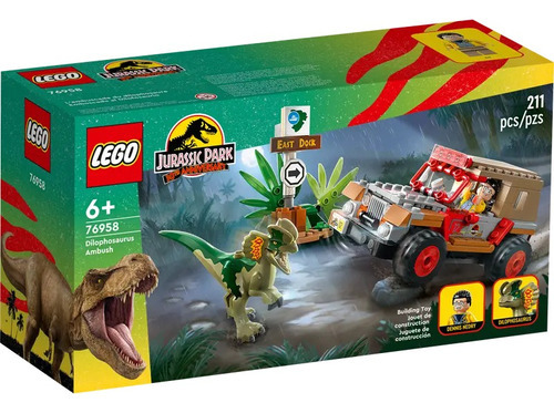 Lego Jurassic World 76958 - Emboscada Do Dilofossauro