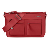 Bolsa Samsonite Move 4.0 Brick Red Horiz. Shoulder Bag+flap