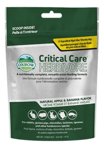 Suplemento Oxbow Critical Care Hervivoros 36 Grs