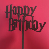Letrero Para Pastel Topper Cake Happy Birthday Harry Potter 