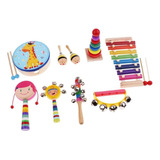 Crianças Instrumentos Musicais Brinquedos Menina-9 Pcs-1