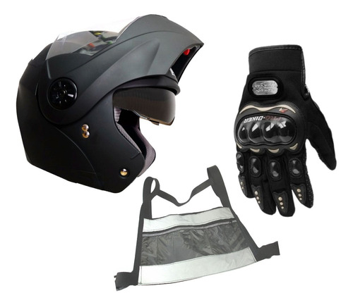 Casco Moto Ich Certificado Dot Guantes Chaleco Gratis