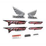 Calcos Honda Cg Titan 150 Esd Moto Negra Completo C/adverten
