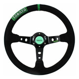 Volante Takata 350mm Gamuza Alcantara Drift Deportivo Jdm