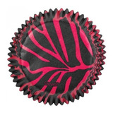  Capacillo Estandar Zebra Negro/rosa C/75 Papel 415-0524