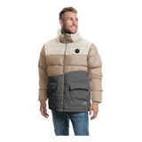 Campera Polyester Hombre Rusty Poseidon Jk Con Capucha