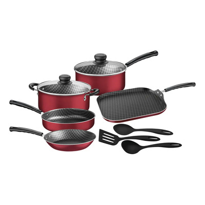 Batería De Cocina Tramontina Primaone 10 Piezas Rojo | Meses sin interés