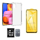 Kit Capa + Pelicula 9d Vidro + Pel Camera Para Galaxy A71