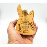 Estuche Porta Puas Plumillas Bass Fender Personaliza Madera