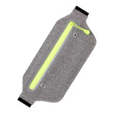 Cangurera Deportiva Con Bolsa Para Celular Resistente Gris