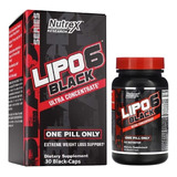 Nutrex Lipo 6 Black Ultra Concentrado 30 Caps Quemador Extra Sabor Neutro