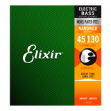 Cuerdas Para Bajo Eléctrico Elixir 14202 45-130 Escala Larga