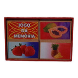 Brinquedo Pedagógico Em Madeira Estojo Jogo Memória Frutas