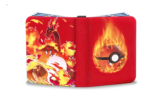 Carpeta De 4bolsillos Coleccionables Album Cartas De Pokemon