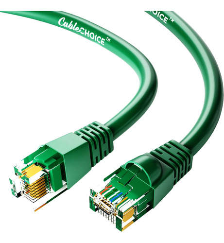 Cable Ethernet Gowos Cat6 (10 Ft - Verde) Cable De Red 24awg