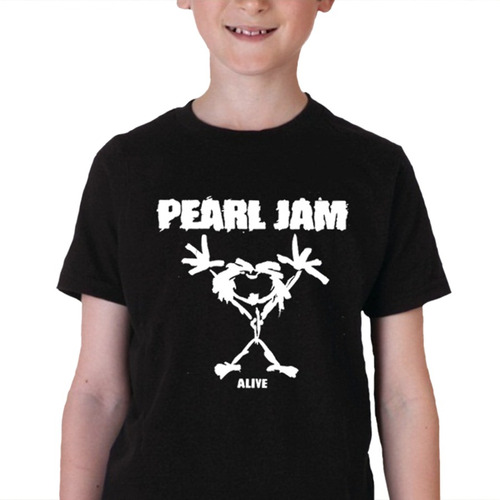 Camiseta Infantil Pearl Jam 100% Algodão