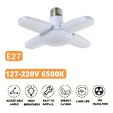 Lámpara Led 28w Petala Dobravel Ventilador E27 Económica