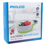 Balanza Pesa Digital Cocina Philco Tipo Bowl 1gr A 5kg Green