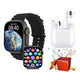 Reloj Inteligente 2 En 1 Con Auriculares, Negro