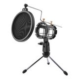 Mini Pedestal+pop Filter+shock P/microfone,estúdio,rádio !