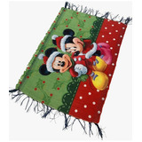 Tapete De Natal - Papai Noel - Minnie E Mickey
