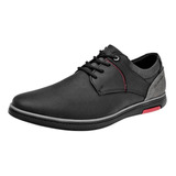 Negro Total Zapato Casual Para Hombre Negro Gris,  104861-1