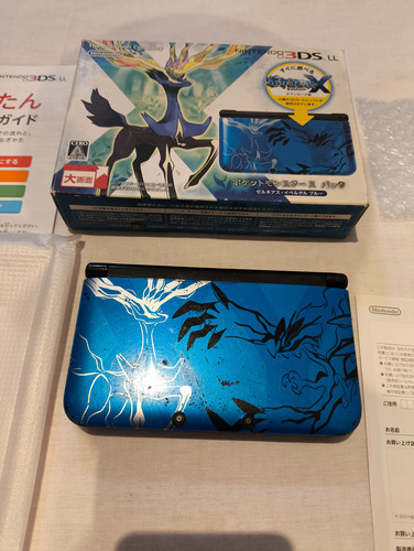 Console Nintendo 3ds Xl Pokemon X/y Blue Limited Edition