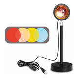 Lámpara Luz Led Proyectora Atardecer Decorativa 15 Colores