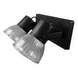 Aplique Pared Inoxidable Pvc Lampara Tulipa 2 Luces Led 