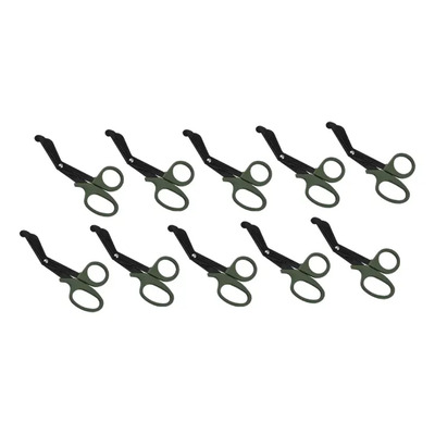 Tijera De Boton Uso Rudo Acero Inox Paramedico 10 Color Verde