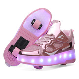 Zapatos Para Hombre Con Luces Led, Patines Con Ruedas