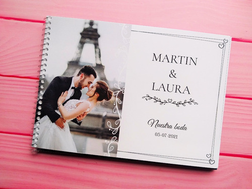 Libro De Firmas 30x20 Cm Fotolibro Boda Casamiento 15 Años