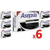 Pack 6 Asepxia Jabón Carbón Detox 100g Efecto Purificante 