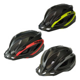 Capacete Ciclismo High One Win Com Pisca Led Bicicleta Promo Cor Preto/vermelho Tamanho M