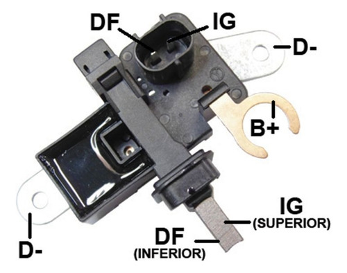 Regulador Alternador Jeep Grand Cherokee Dodge Ram 4000 12v Foto 2