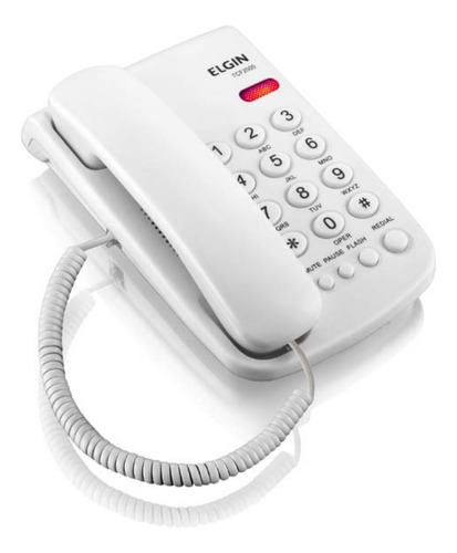 Telefone Fixo Com Fio Elgin Tcf2000 Para Mesa Ou Parede 