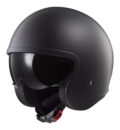 Casco Abierto Ls2 Spitfire Solid Negro Mate 599 Negro Mate